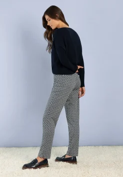 Discount Jerseyhose, Mini-Jacquard Hosen - Jeans