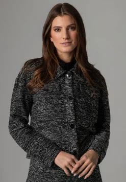 Discount Jerseyjacke, grau melange Blazer