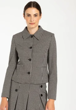 Hot Jerseyjacke, Hahnentritt-Dessin, Herbst-Kollektion Blazer