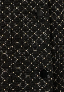 New Jerseyjacke mit Struktur, schwarz/beige, Herbst-Kollektion Blazer|Sweatshirts