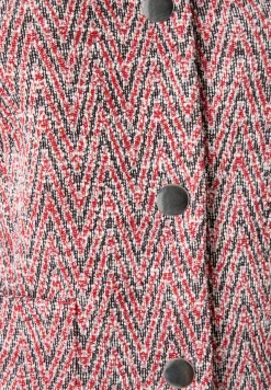 Fashion Jerseyjacke, Zick-Zack Muster, Herbst-Kollektion Blazer