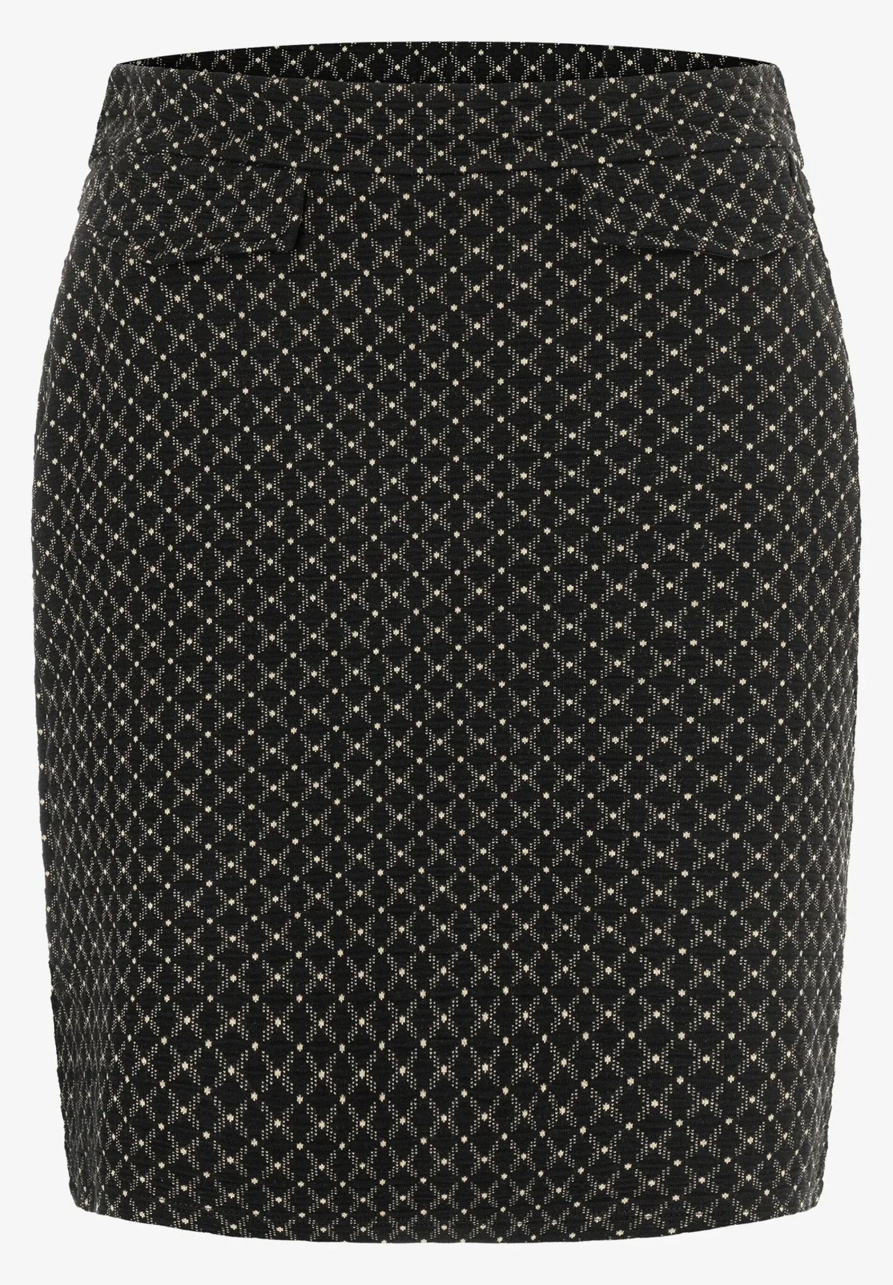 Online Jerseyrock mit Struktur, schwarz/beige, Herbst-Kollektion Röcke