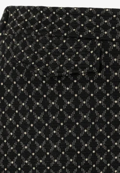 Online Jerseyrock mit Struktur, schwarz/beige, Herbst-Kollektion Röcke