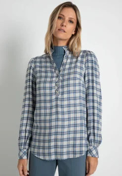 Sale karierte Bluse, Herbst-Kollektion Blusen