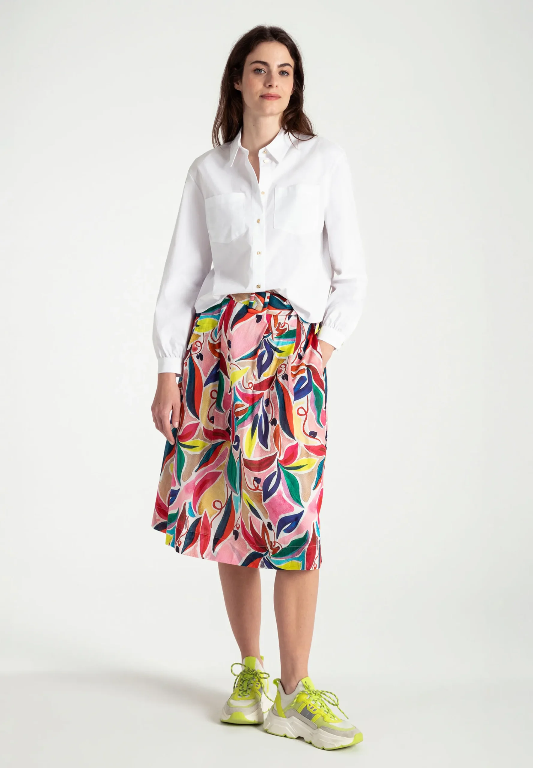 Fashion kastige Blusenjacke, weiß, Frühjahrs-Kollektion Blusen