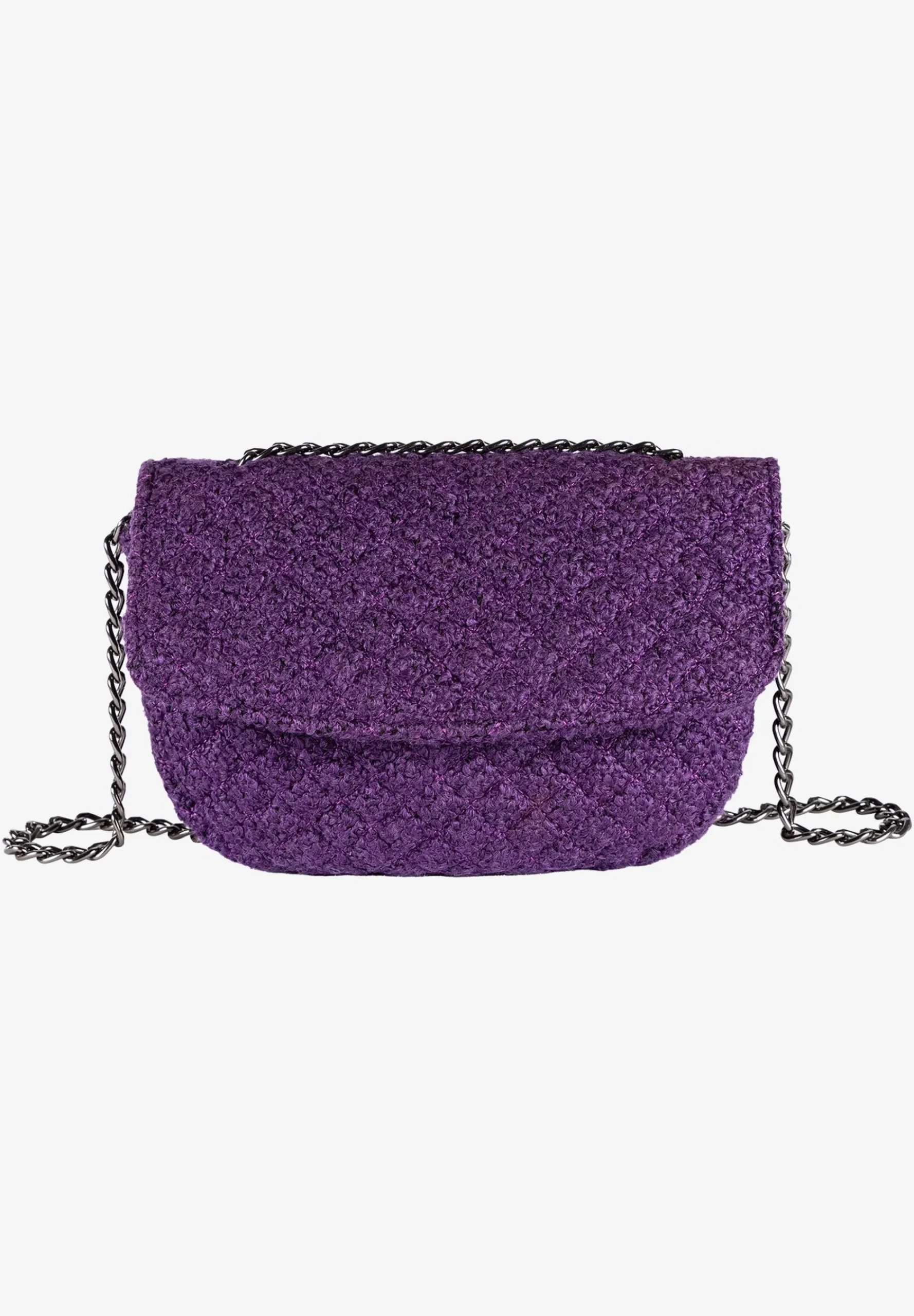 Clearance kleine Bouclétasche, pure purple, Herbst-Kollektion Accessoires