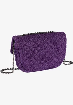Clearance kleine Bouclétasche, pure purple, Herbst-Kollektion Accessoires
