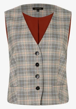 Best kurze Glencheck Weste, Winter-Kollektion Blazer