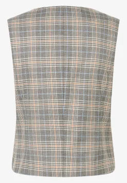 Best kurze Glencheck Weste, Winter-Kollektion Blazer