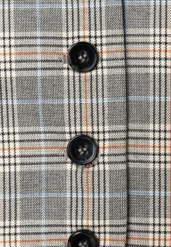 Best kurze Glencheck Weste, Winter-Kollektion Blazer