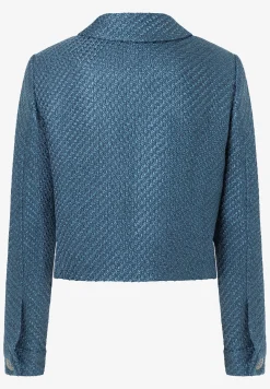 Best kurzer Bouclé-Blazer, greyblue, Herbst-Kollektion Blazer
