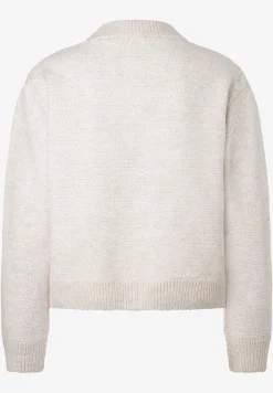 Sale kurzer Strickblouson, almond melange, Herbst-Kollektion Pullover - Strick