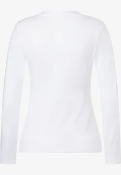 Clearance Langarmshirt, weiß, Herbst-Kollektion T-shirts - Tops
