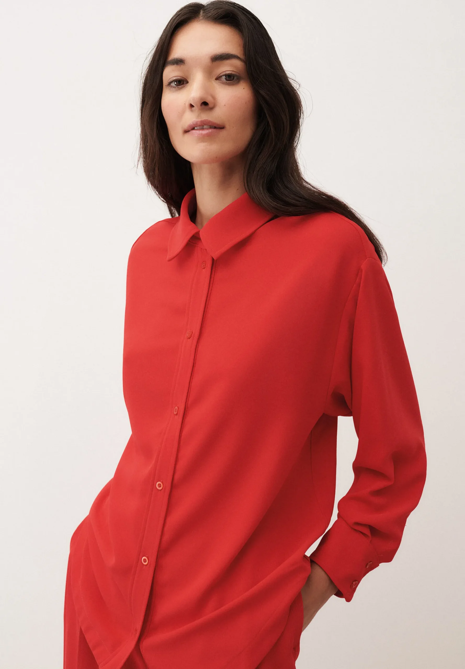 Clearance lange Bluse, soft red, Frühjahrs-Kollektion Blusen