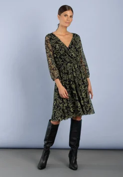 Sale Meshkleid, Paisleyprint, marine/grün Kleider - Jumpsuits