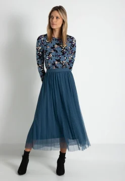 New Meshrock, greyblue, Herbst-Kollektion Röcke