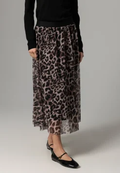 Hot Meshrock mit Leoprint, Winter-Kollektion Röcke
