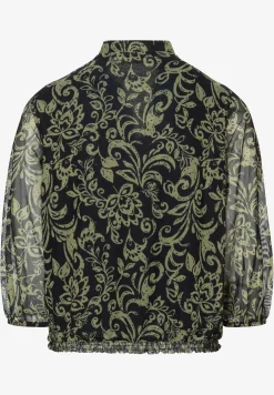 New Meshshirt, Paisleyprint, marine/grün T-shirts - Tops