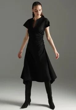 Discount Midikleid mit Raffung, MORE Kleider - Jumpsuits