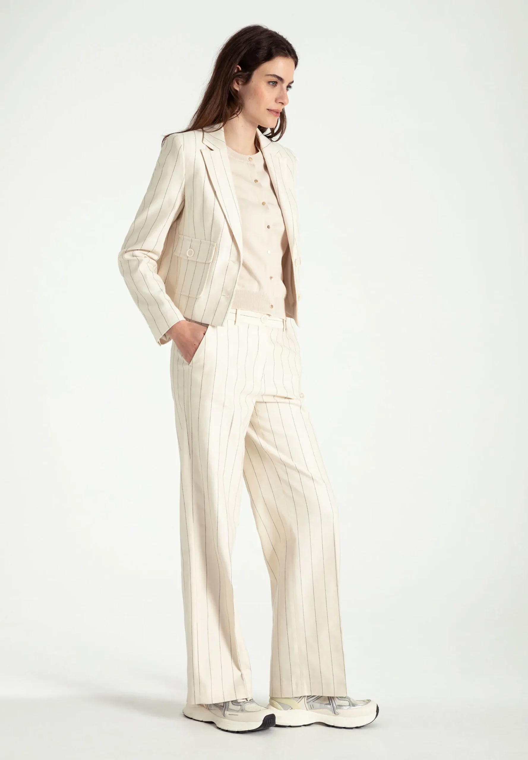 Best Nadelstreifenblazer, ecru/schwarz, Frühjahrs-Kollektion Blazer