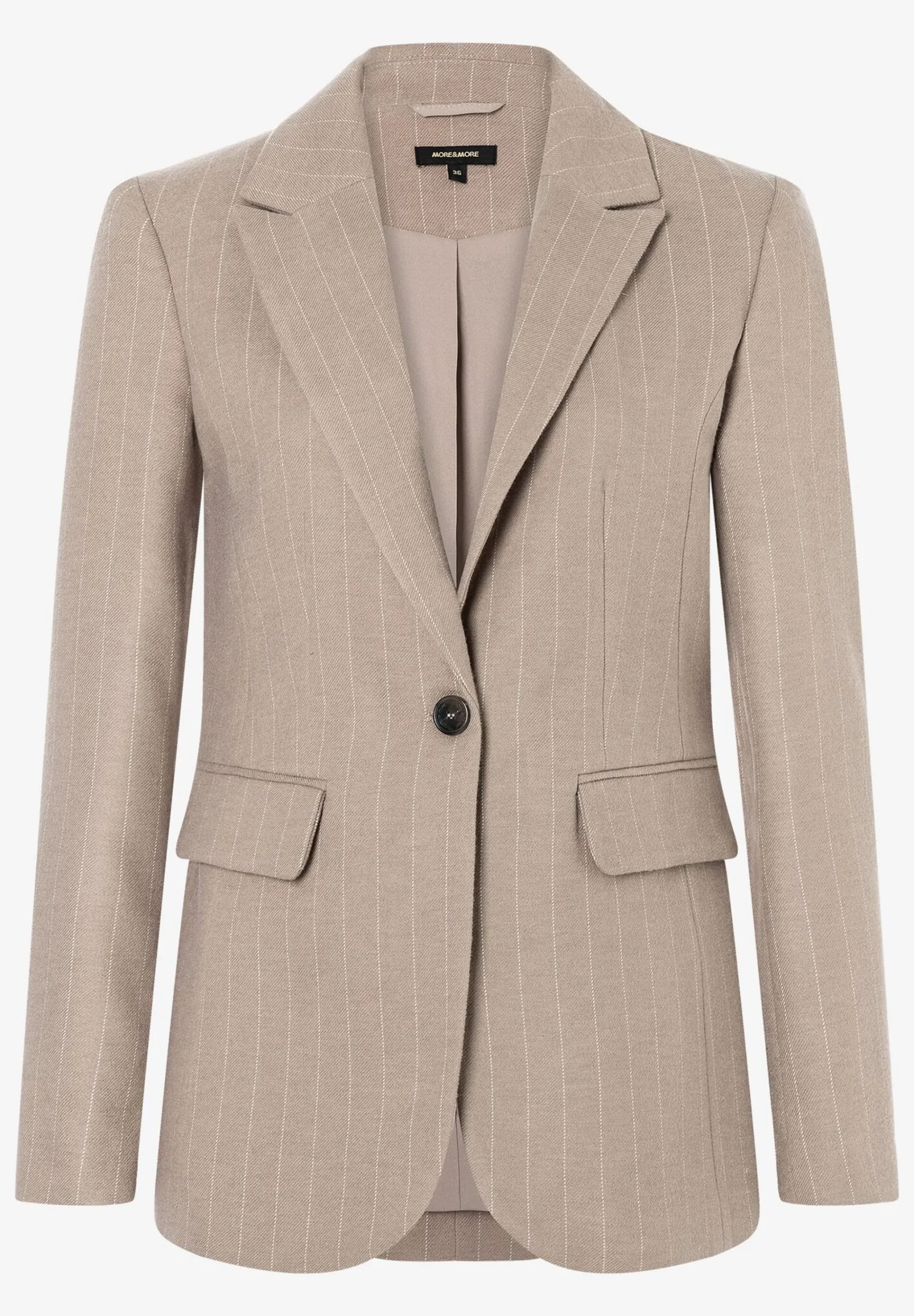 Fashion Nadelstreifenblazer, taupe, Herbst-Kollektion Blazer