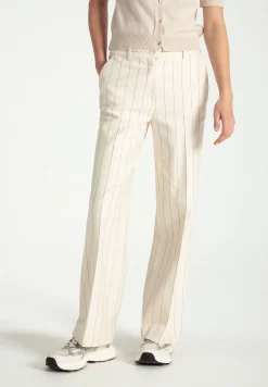 Discount Nadelstreifenhose, ecru/schwarz, Frühjahrs-Kollektion Hosen - Jeans