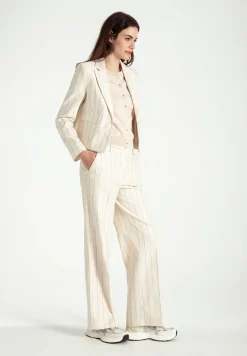 Discount Nadelstreifenhose, ecru/schwarz, Frühjahrs-Kollektion Hosen - Jeans