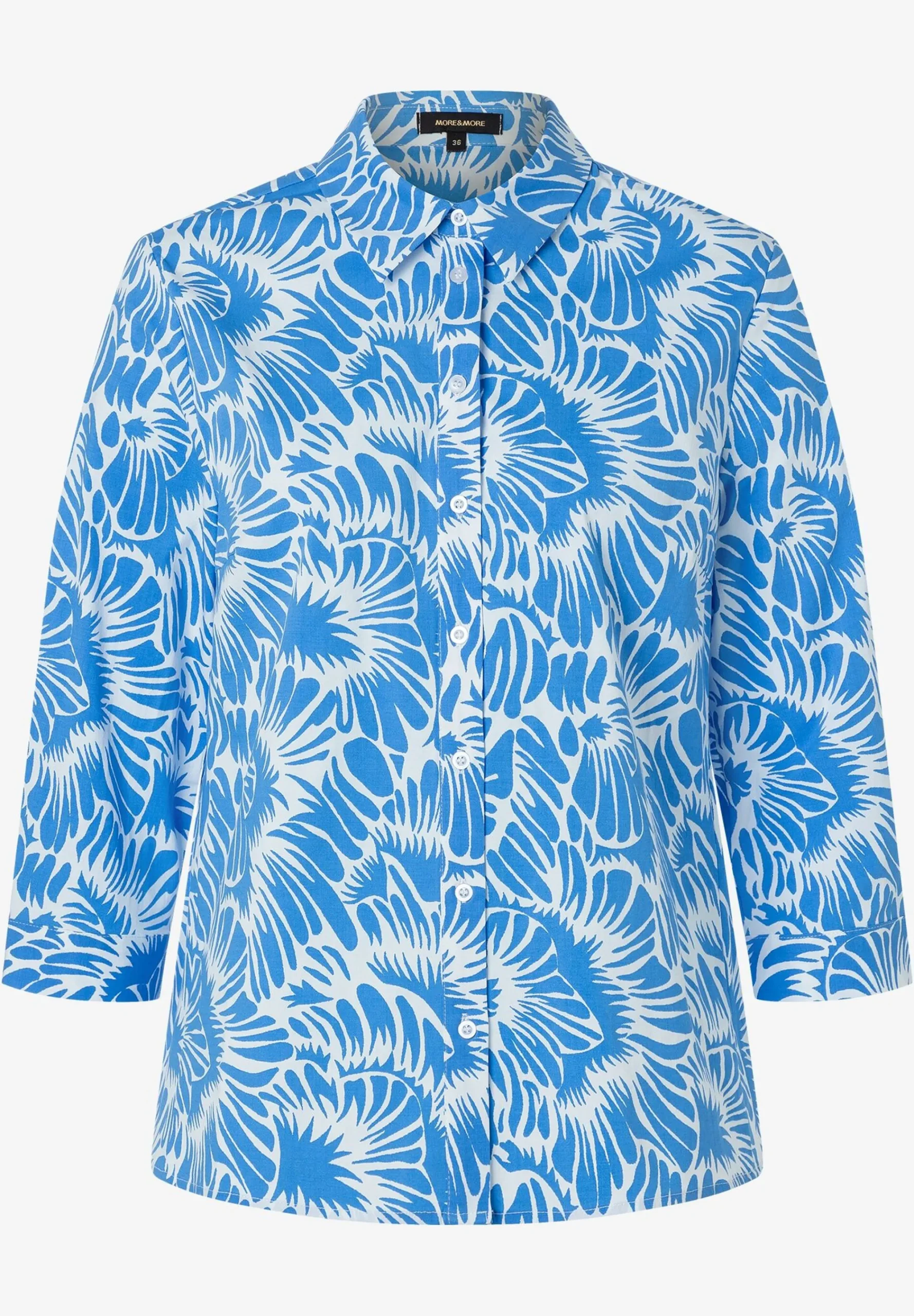 Clearance Printbluse, blau/weiß, Frühjahrs-Kollektion Blusen