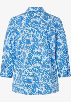 Clearance Printbluse, blau/weiß, Frühjahrs-Kollektion Blusen