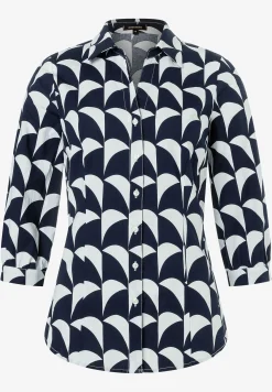 Best Printbluse, marine/ecru, Frühjahrs-Kollektion Blusen