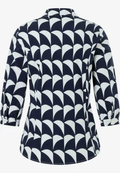 Best Printbluse, marine/ecru, Frühjahrs-Kollektion Blusen