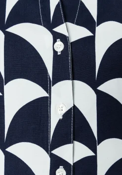 Best Printbluse, marine/ecru, Frühjahrs-Kollektion Blusen
