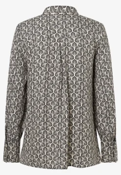 Online Printbluse mit Schluppe, beige/schwarz, Herbst-Kollektion Blusen