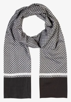 Clearance Printschal, schwarz/beige/ecru, Herbst-Kollektion Accessoires