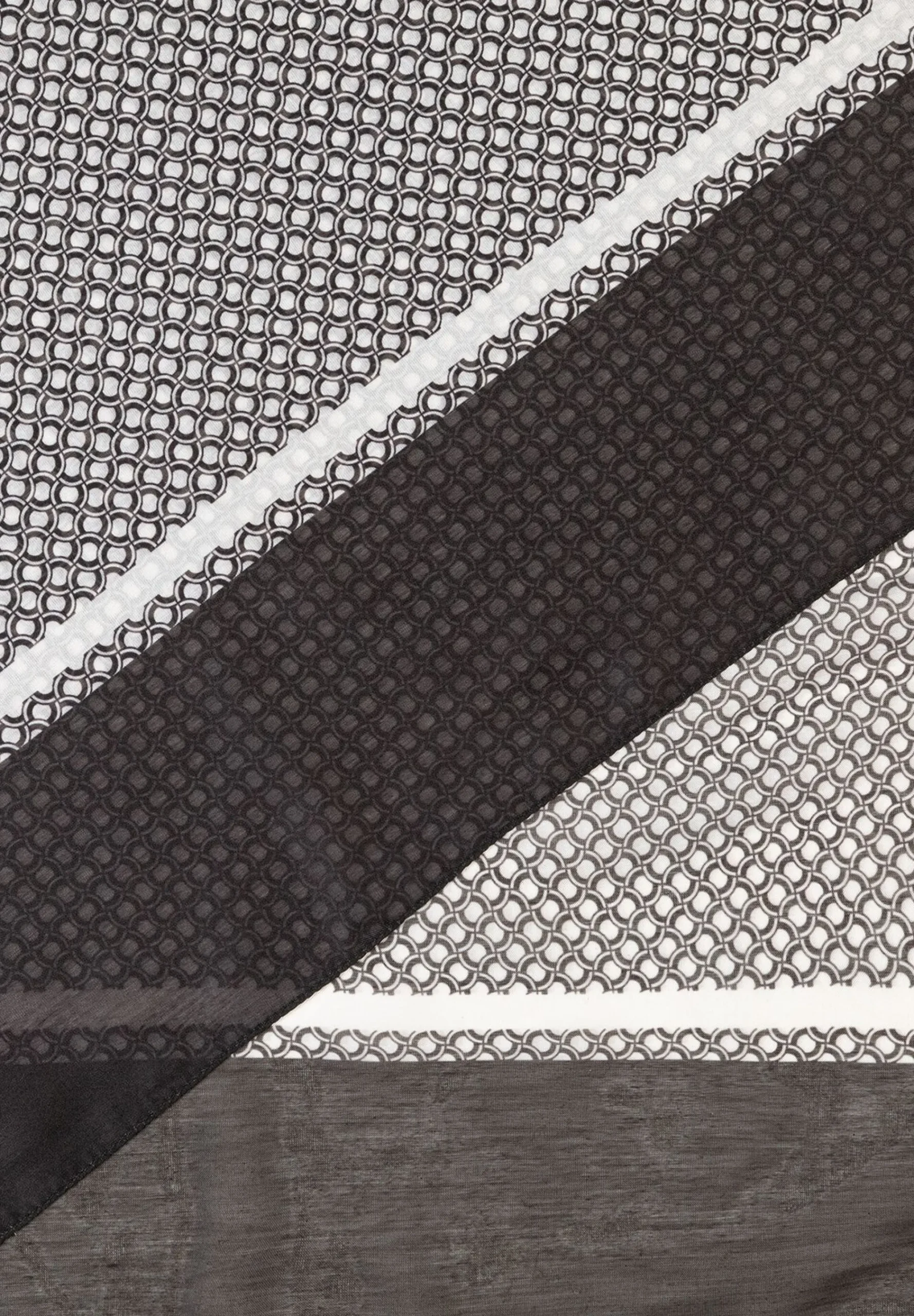 Clearance Printschal, schwarz/beige/ecru, Herbst-Kollektion Accessoires