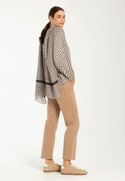 Outlet Printschal, schwarz/beige/ecru, Herbst-Kollektion Accessoires