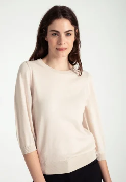Sale Pullover, 3/4 Arm, powder creme, Frühjahrs-Kollektion Pullover - Strick