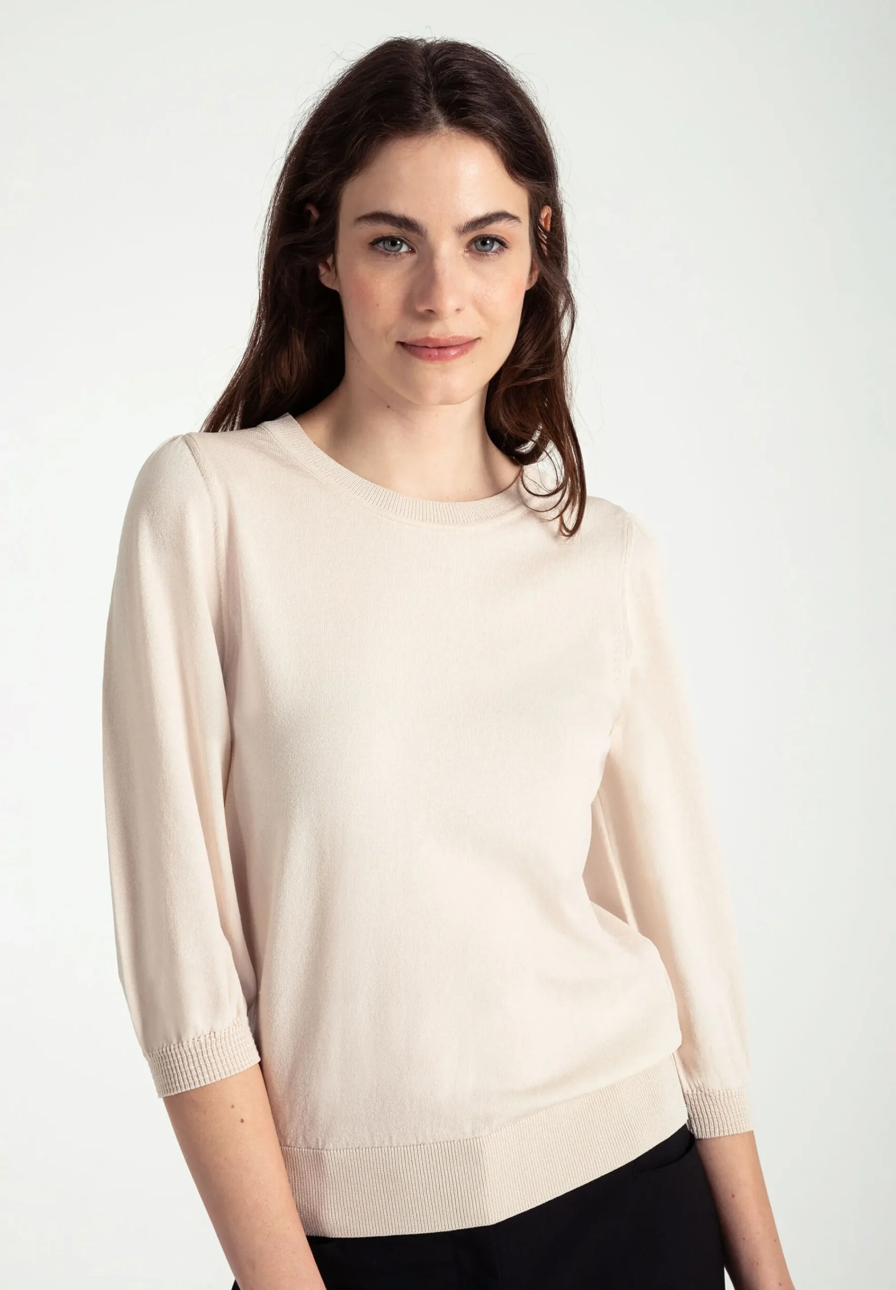 Sale Pullover, 3/4 Arm, powder creme, Frühjahrs-Kollektion Pullover - Strick