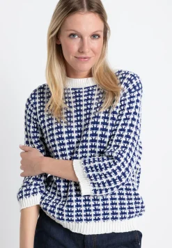 Online Pullover, blau/weiß, Frühjahrs-Kollektion Pullover - Strick
