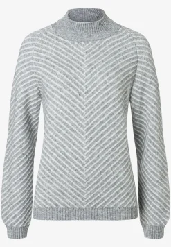 Fashion Pullover, grau/ecru, Herbst-Kollektion Pullover - Strick