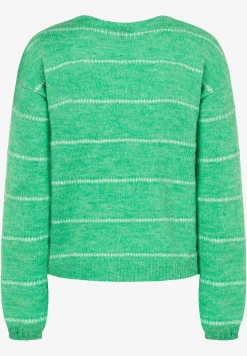 Discount Pullover mit feinen Streifen, soft warm green, Frühjahrs-Kollektion Pullover - Strick