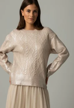 Outlet Pullover mit Silberbeschichtung, Herbst-Kollektion Pullover - Strick