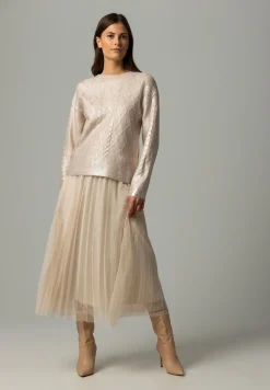 Outlet Pullover mit Silberbeschichtung, Herbst-Kollektion Pullover - Strick