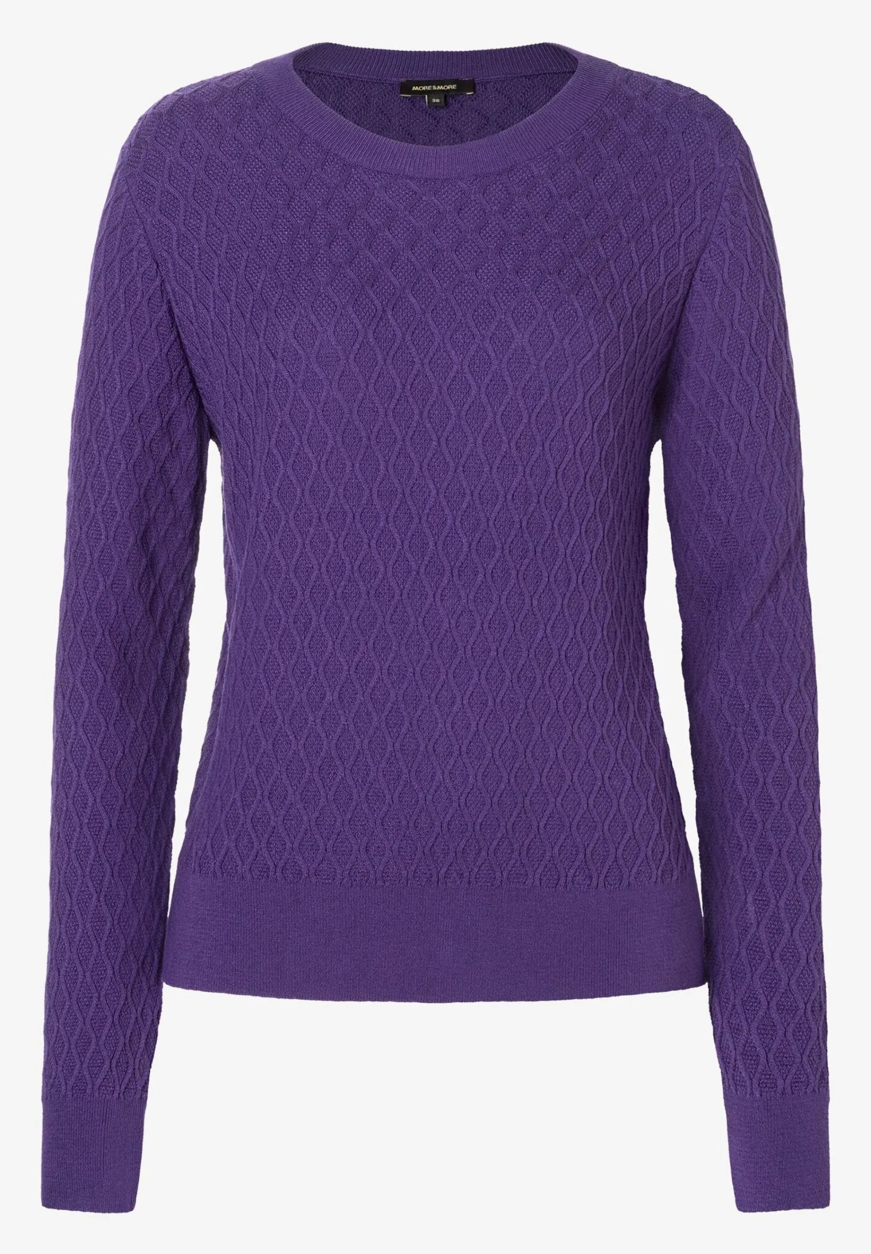 Best Pullover mit Struktur, pure purple, Herbst-Kollektion Pullover - Strick