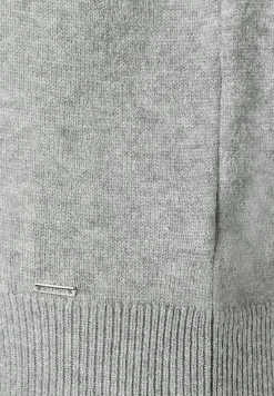 Discount Pullover mit Volantärmel, grau melange, Herbst-Kollektion Pullover - Strick