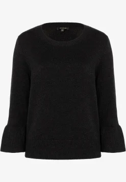 Discount Pullover mit Volantärmel, schwarz, Herbst-Kollektion Pullover - Strick