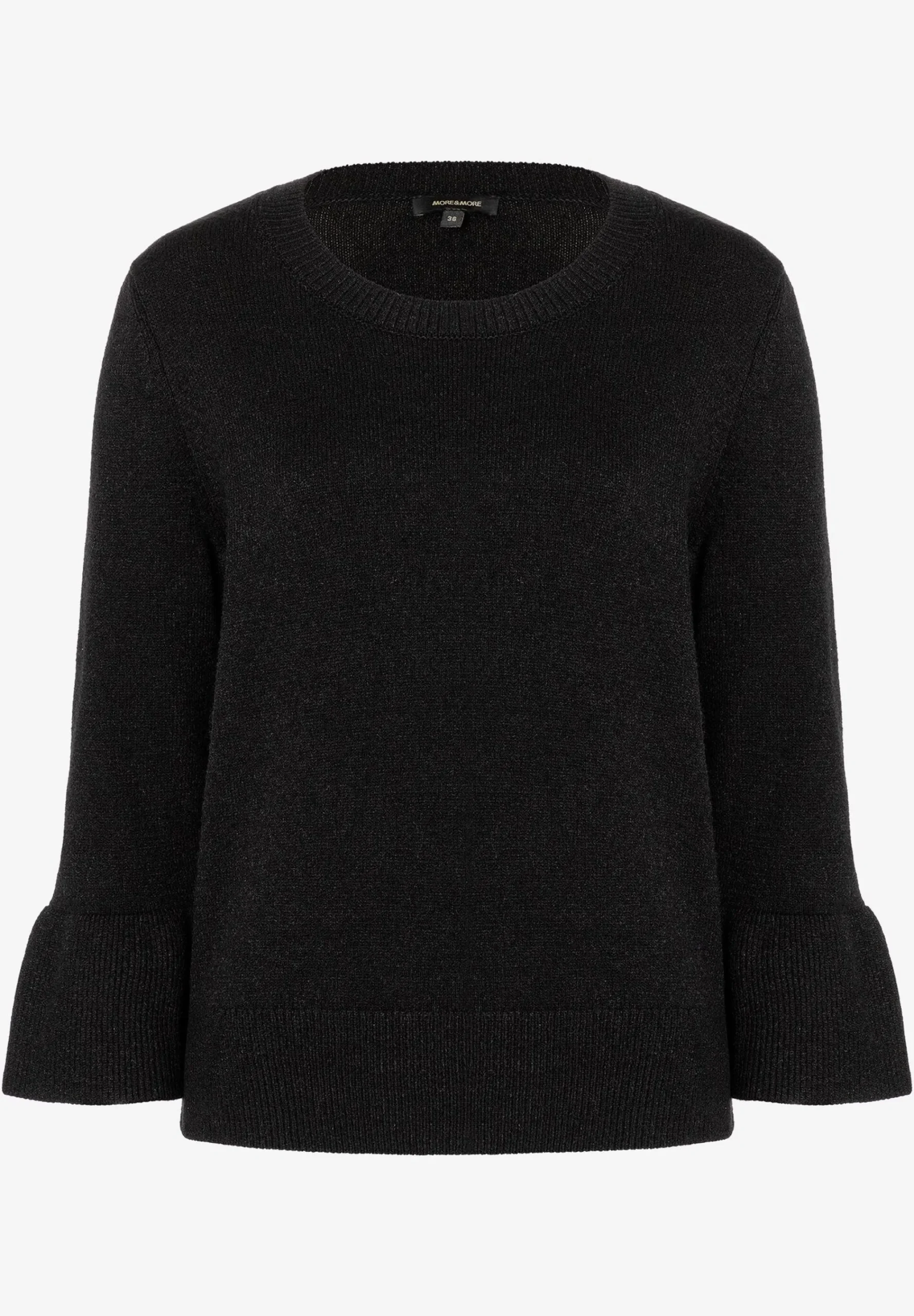 Discount Pullover mit Volantärmel, schwarz, Herbst-Kollektion Pullover - Strick