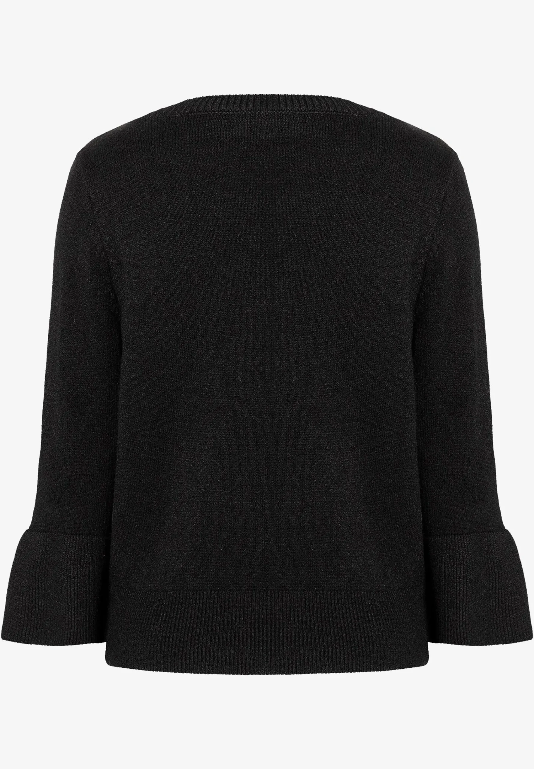 Discount Pullover mit Volantärmel, schwarz, Herbst-Kollektion Pullover - Strick