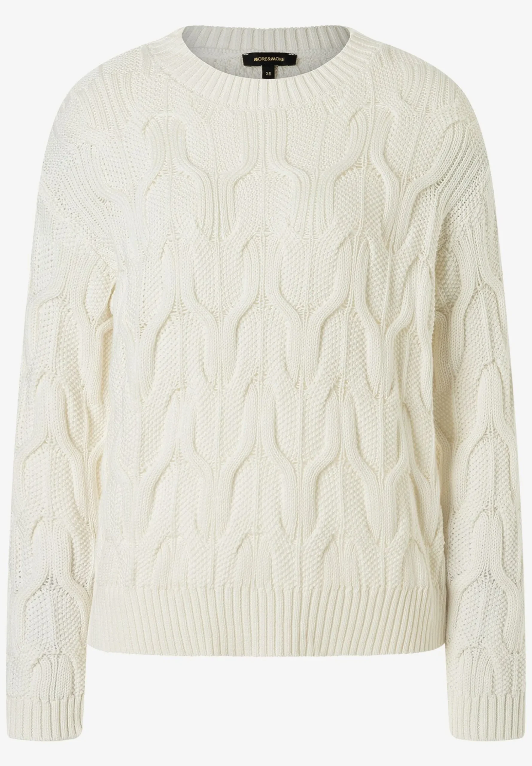 New Pullover mit Zopf, , Frühjahrs-Kollektion Pullover - Strick