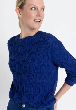 New Pullover mit Zopf, gitanes blue, Frühjahrs-Kollektion Pullover - Strick